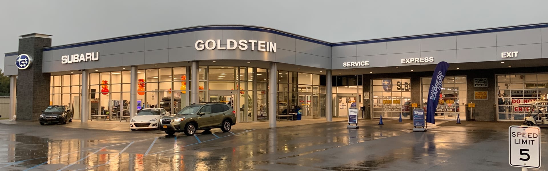 Store front of Goldstein Subaru in Albany, NY