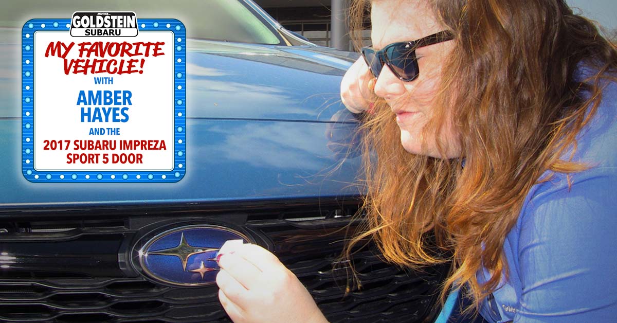 Amber and her 2017 Subaru Impreza Sport