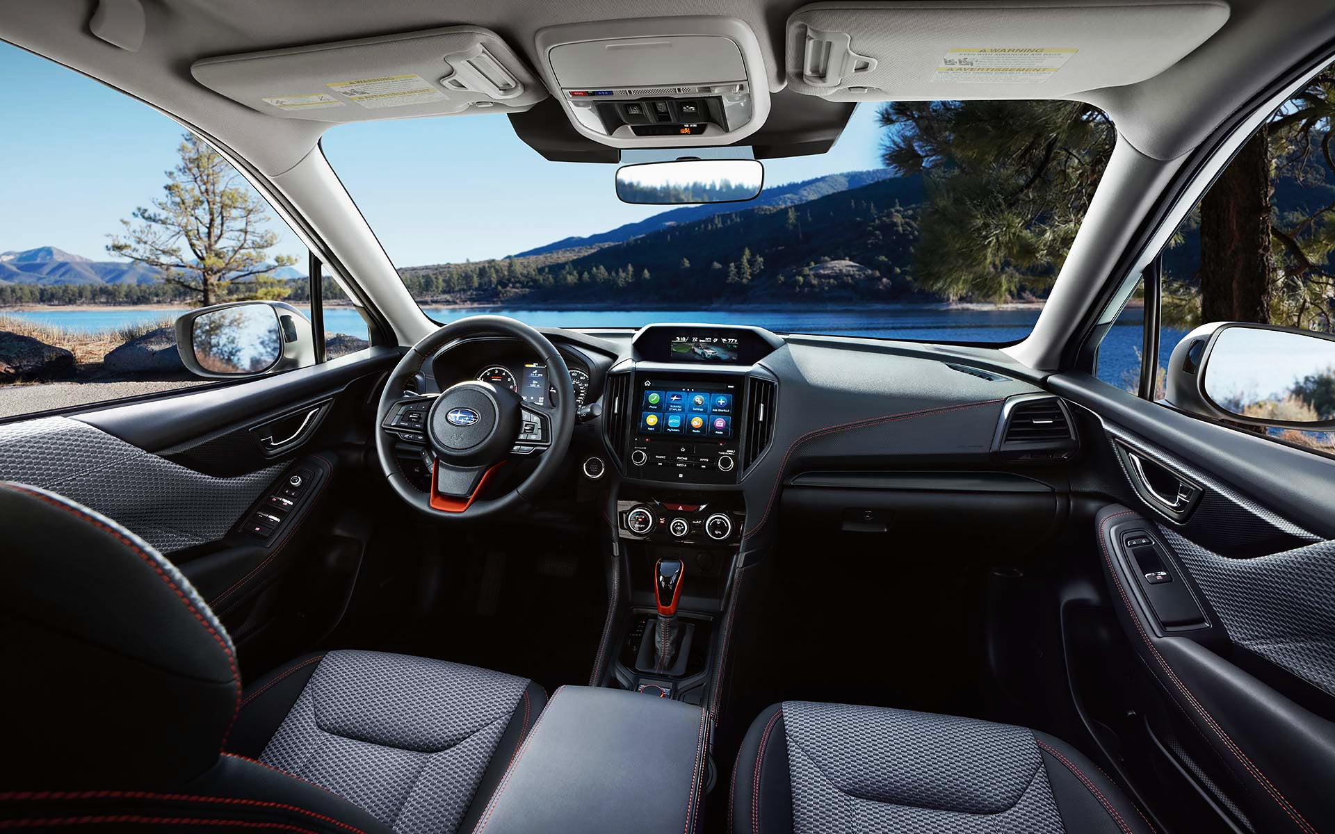 The interior and front dash of the 2022 Forester. | Goldstein Subaru in Colonie NY
