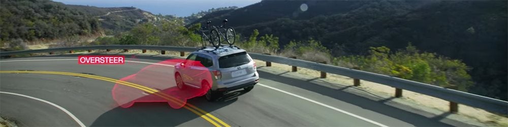 Subaru Symmetrical All-Wheel Drive helps in oversteer and understeer conditions