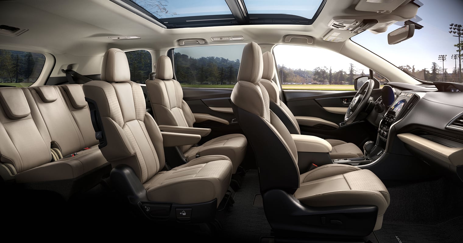 2022 Subaru Ascent interior seating cutaway