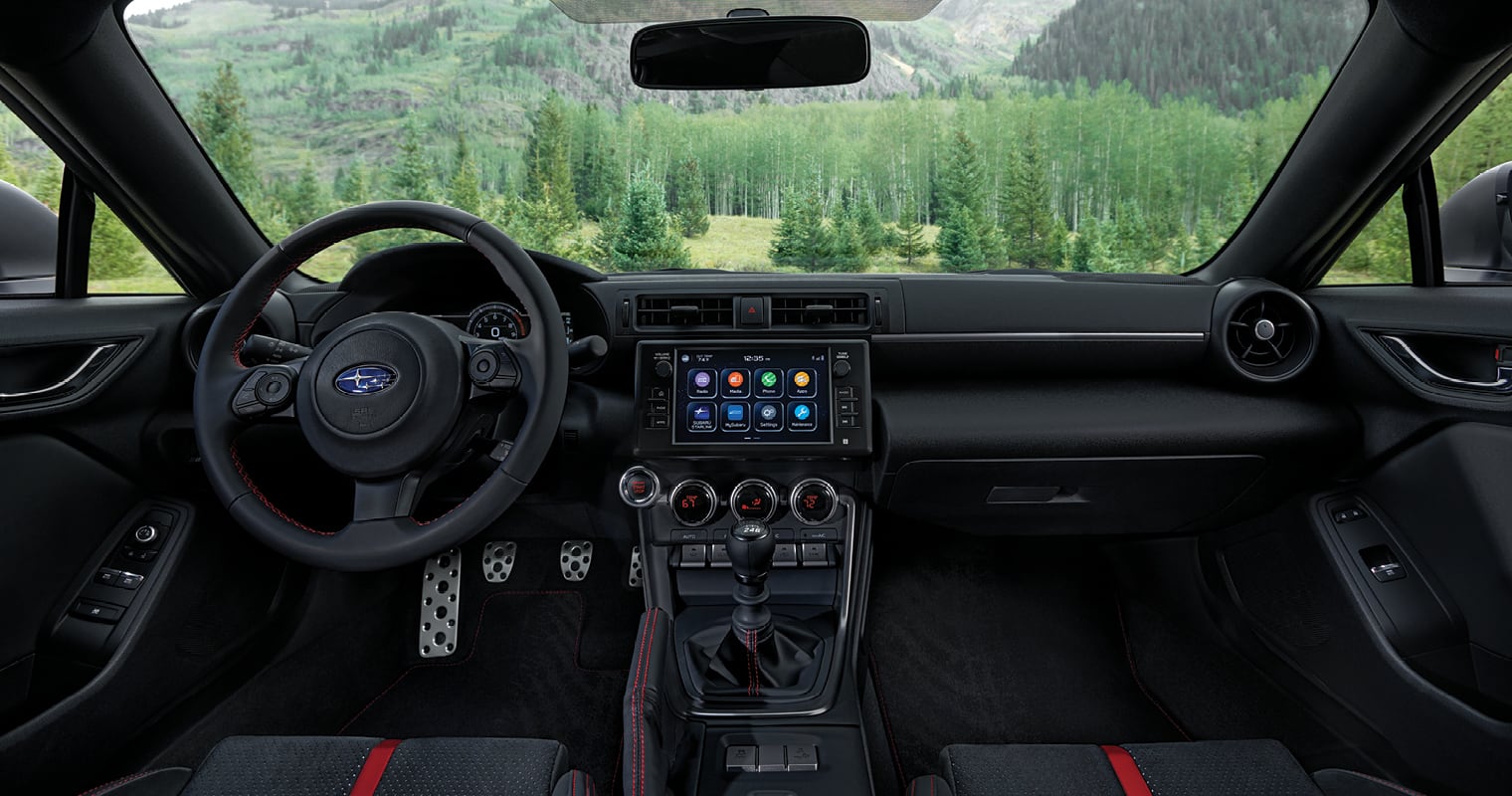 2022 Subaru BRZ interior and infotainment