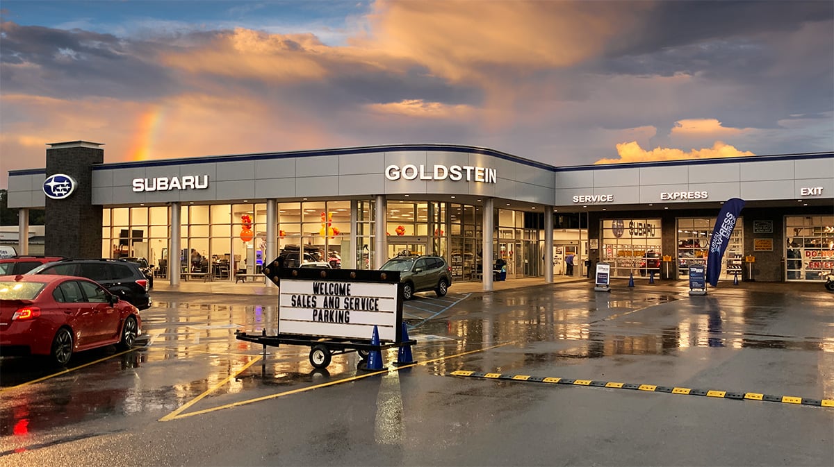Store front of Goldstein Subaru, 1754 Central Avenue, Albany NY