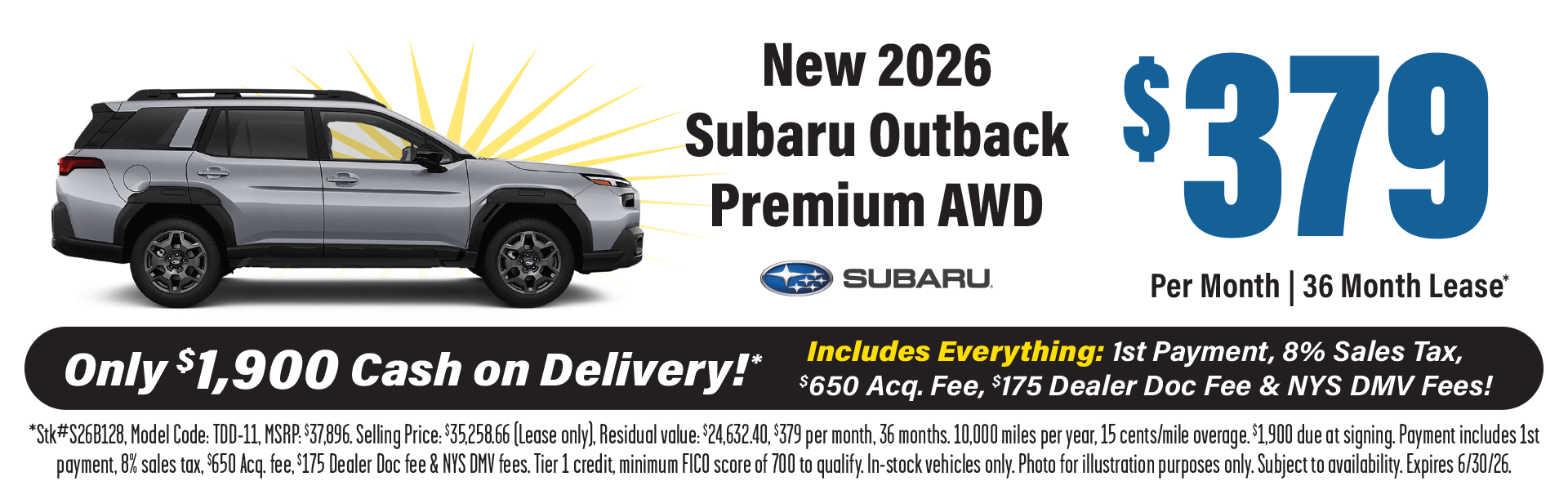 Subaru Outback Lease