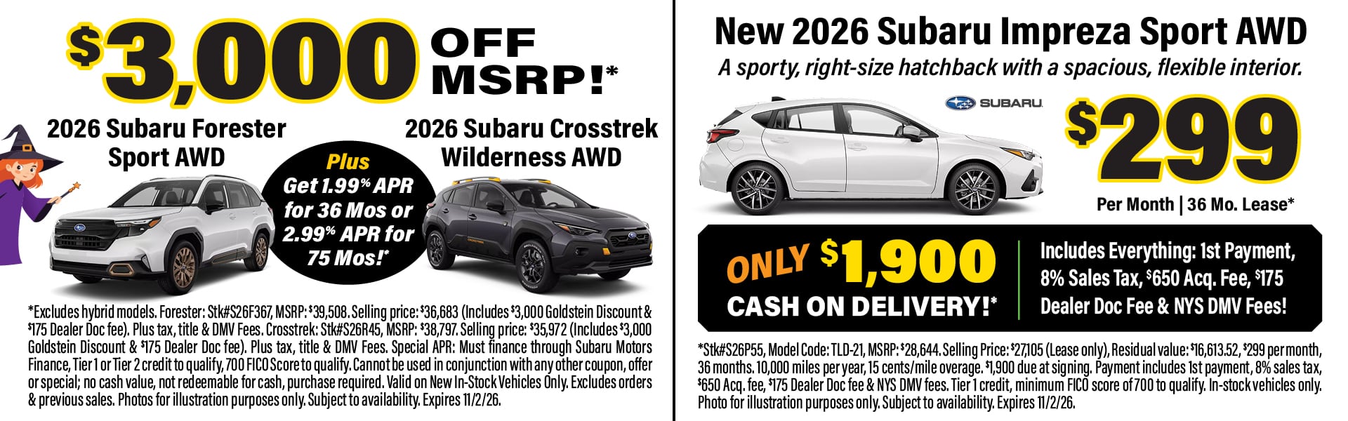 Goldstein Subaru Offers