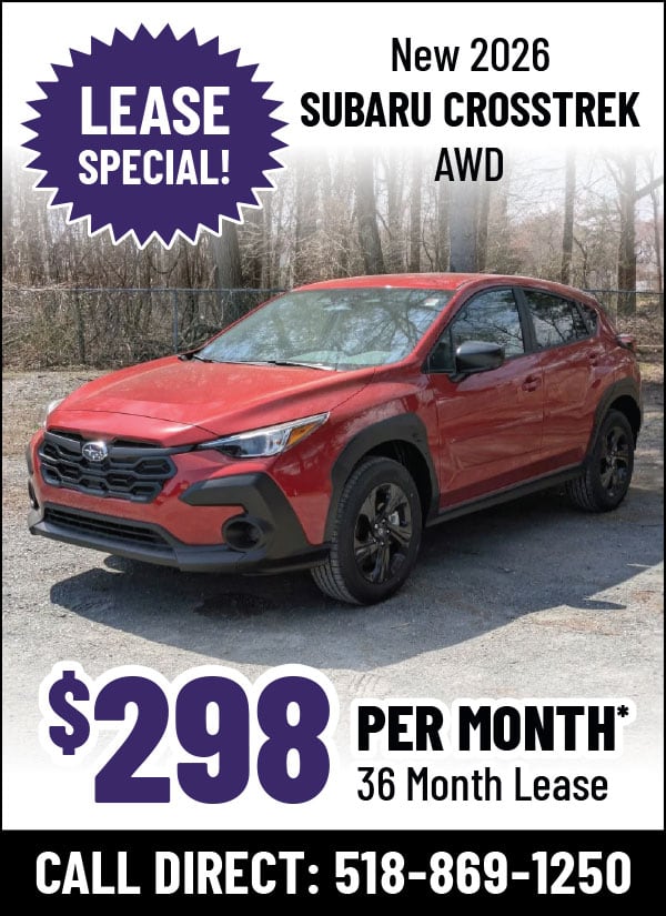Lease a New 2026 Subaru Crosstrek AWD for Only $298 Per Month!*