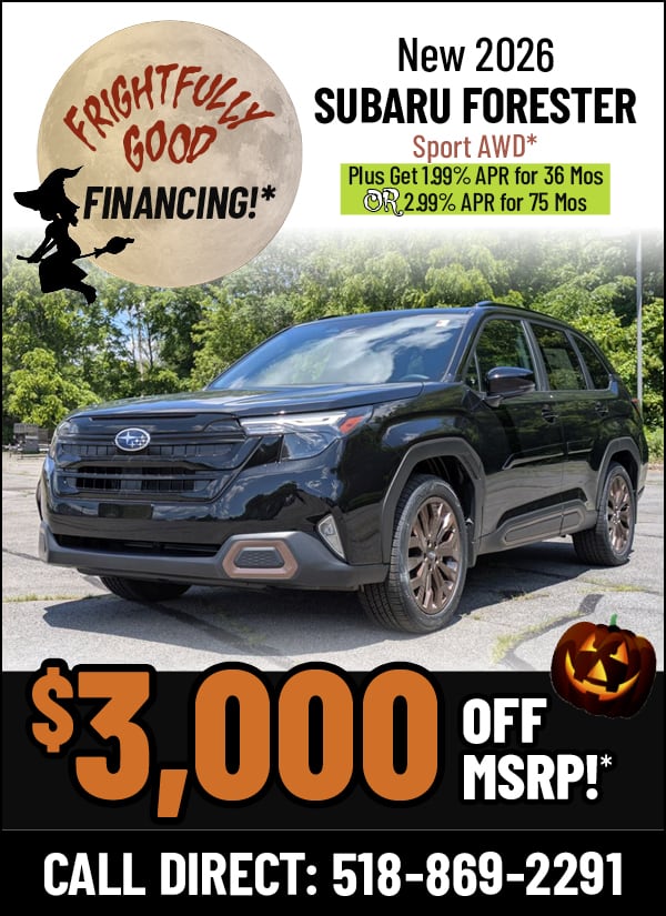 $3,000 OFF MSRP on a New 2026 Subaru Forester Sport AWD!*