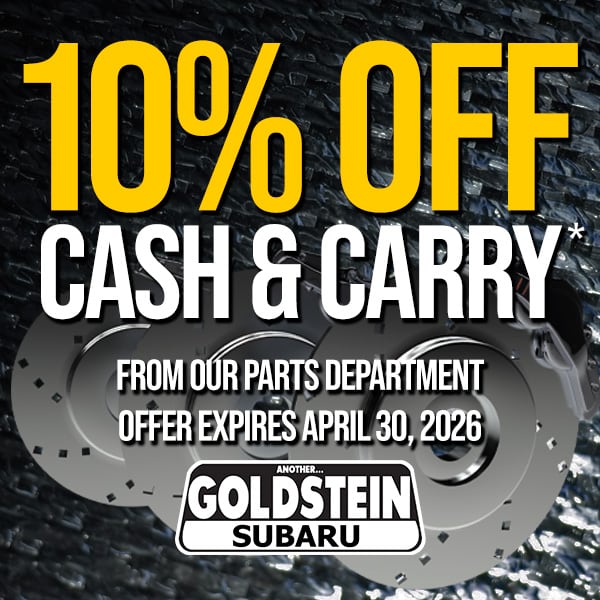 10% OFF Cash & Carry from the Parts Department!