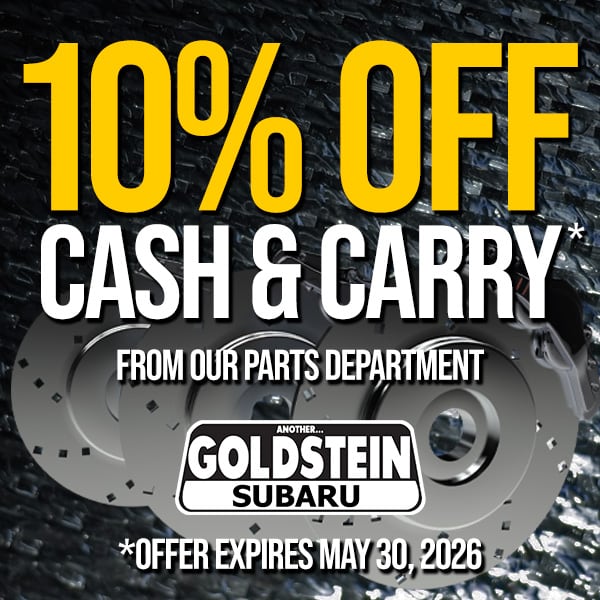 10% OFF Cash & Carry from the Parts Department!